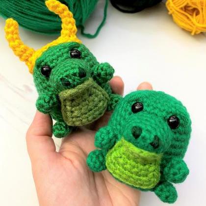Alligator Bean Pattern - Crochet Pdf Pattern -..