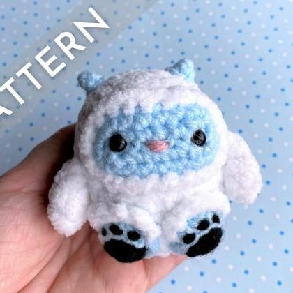 Yeti Bean PATTERN - crochet PDF pat..