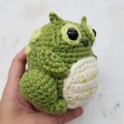Hoobit The Owl Toad Pattern - Frog Crochet Pattern..