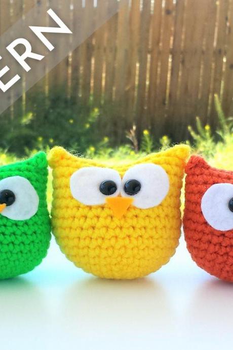 No Sew Owl - Amigurumi Crochet PATTERN - easy, quick, beginner friendly tutorial